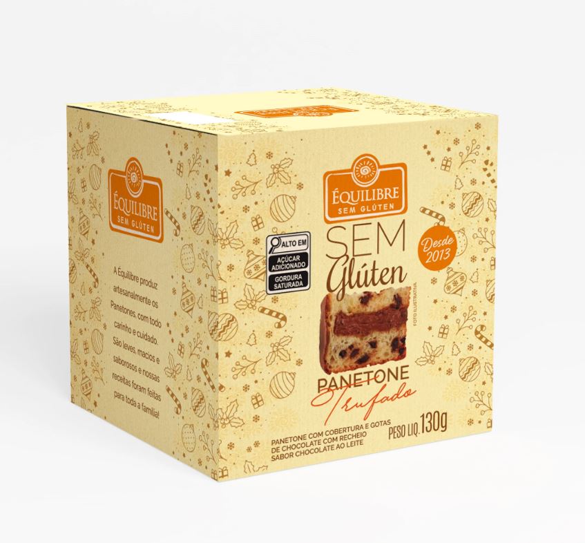 Minipanetone Équilibre sem glúten.