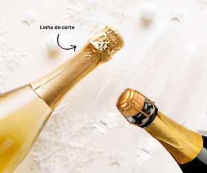 Lacre da tampa do espumante