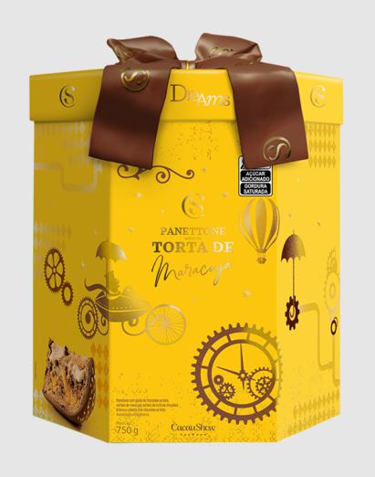 Panetone Cacau Show Dreams Torta de Maracujá