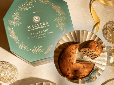 Panettone Gotas Chocolate Vegano Maestra Per La Pastina