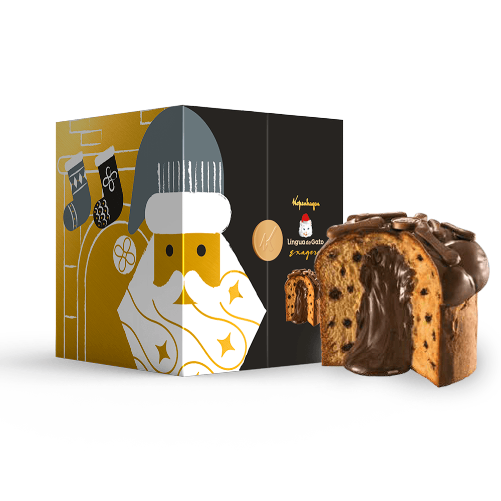 Panettone Kopenhagen Língua de Gato Exagero