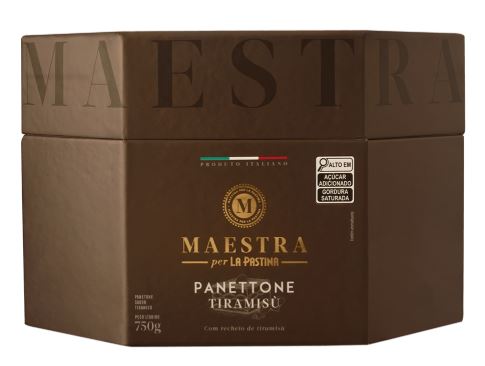 Panettone Tiramisu Maestra Per La Pastina
Inspirado na famosa sobremesa, recheado com creme de tiramisù, preparado com café espresso e mascarpone.